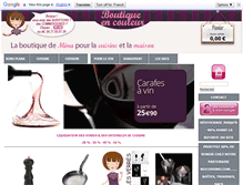 Tablet Screenshot of boutiqueencouleur.com